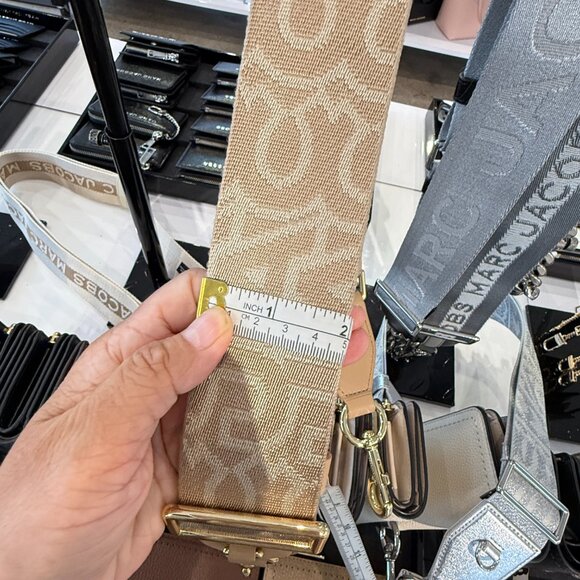 Marc Jacobs The Outline Logo Webbing Strap(Bag Belt) 2 inch $125 2P3SST002S02